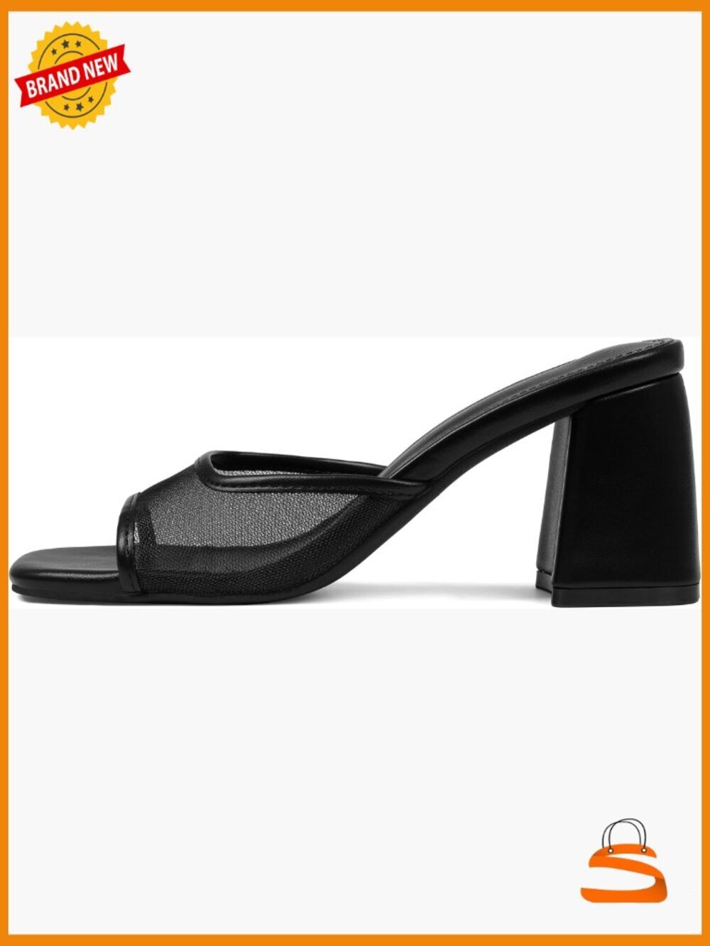 Square Toe Chunky Heel Slide Mules - Women's Summer Dress Shoes